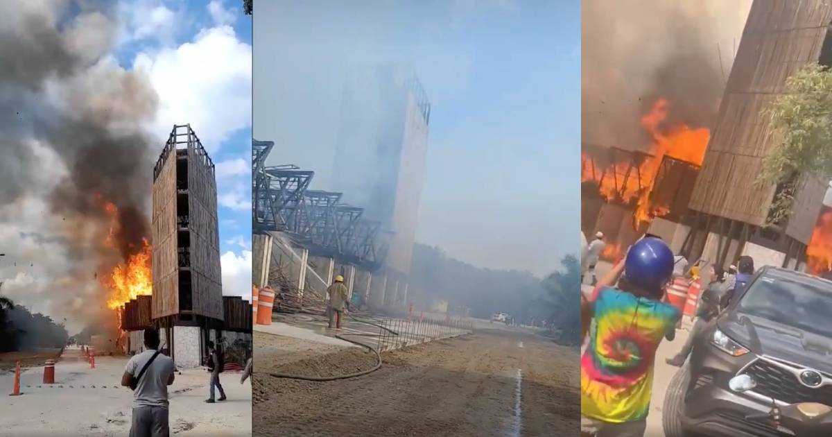 Abren investigación en torno al incendio de una estructura en el Parque del Jaguar en Tulum