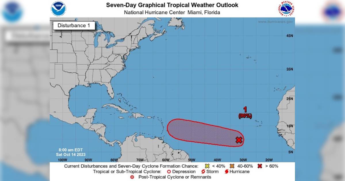 Aumenta posibilidad de surgir ciclón en el Atlántico