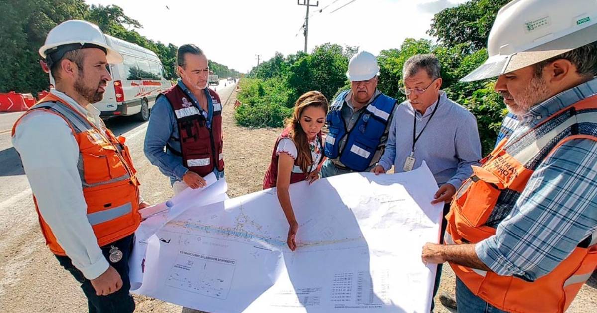 Comienza la construcción de un acceso a la estación del Tren Maya en Cancún