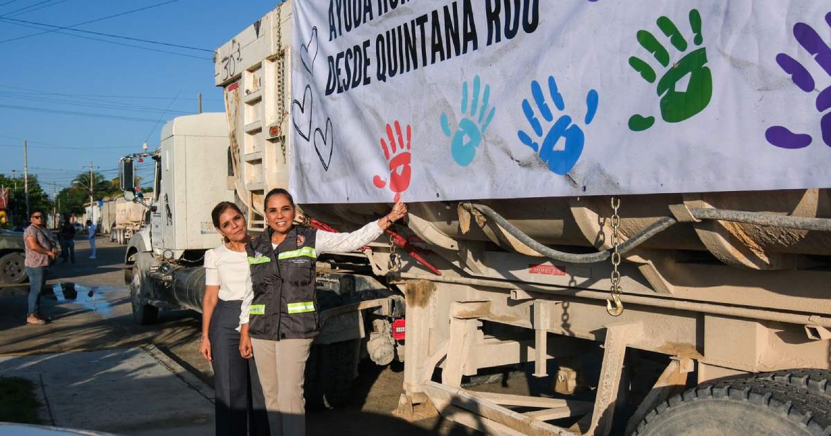 Envía Quintana Roo 50 toneladas de víveres a Guerrero
