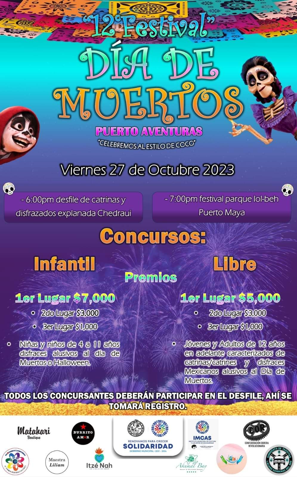 Festival día de muertos - Puerto aventuras