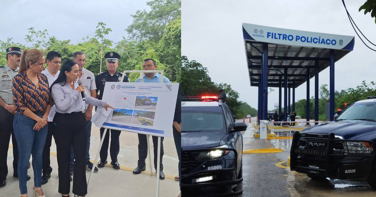 Más seguridad en Playa del Carmen con nuevo filtro policiaco