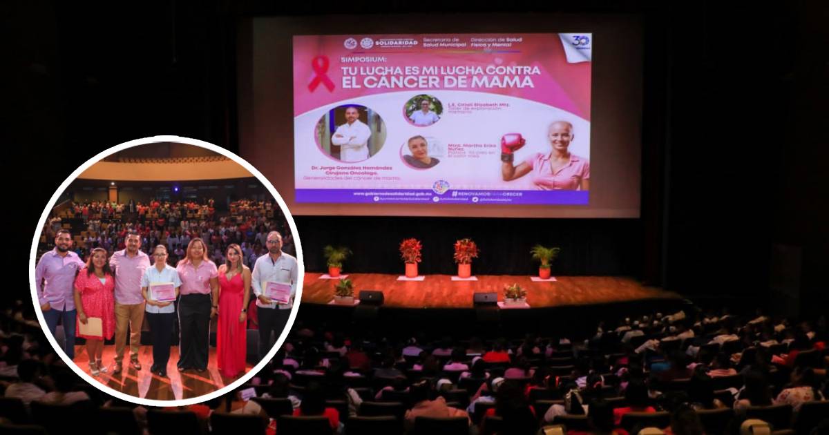 Realizan simposio “Tu lucha es mi lucha contra el cáncer de mama”