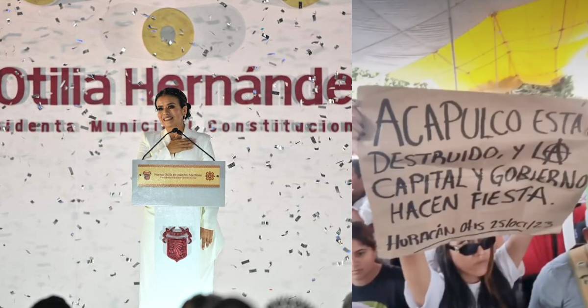 Reprenden a joven que exige respeto ante la tragedia en Acapulco en el informe de la Alcaldesa de Chilpancingo