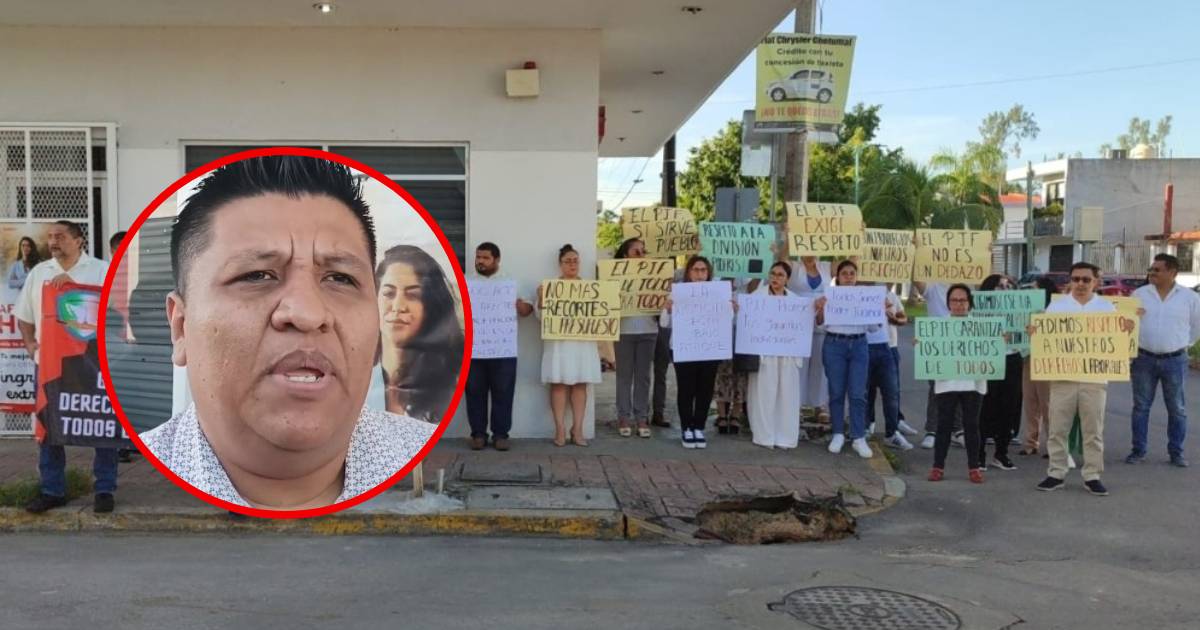 Trabajadores del Poder Judicial de la Federación protestan en Cancún y Chetumal contra recorte presupuestal