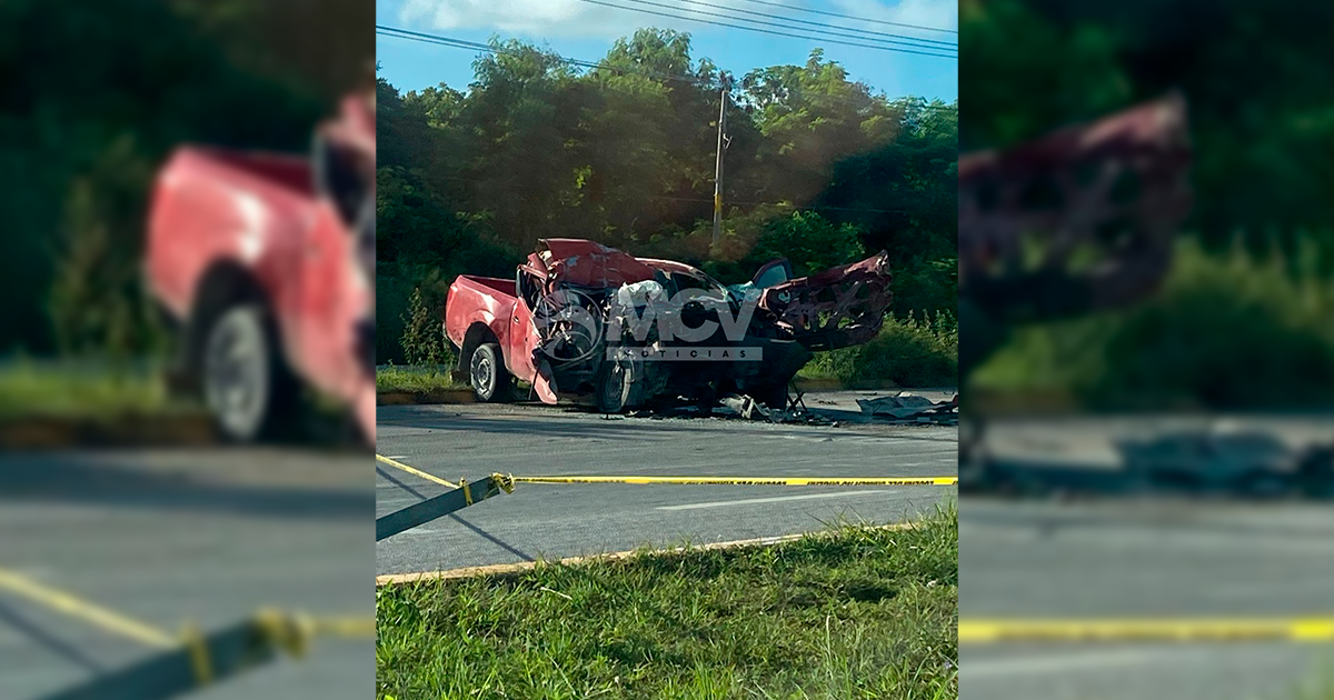 Dos personas pierden la vida en un trágico accidente en carretera Tulum - Playa del Carmen