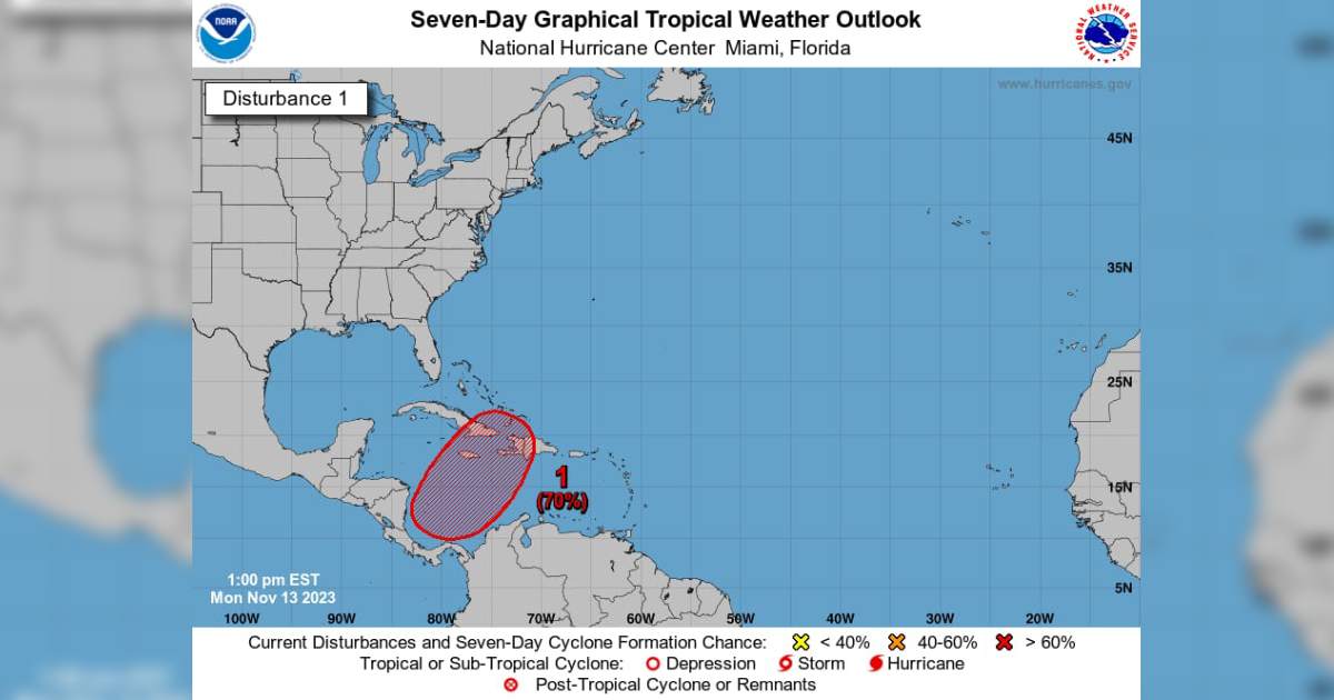 Ante posible formación ciclónica en el Caribe, Protección Civil permanece en vigilancia