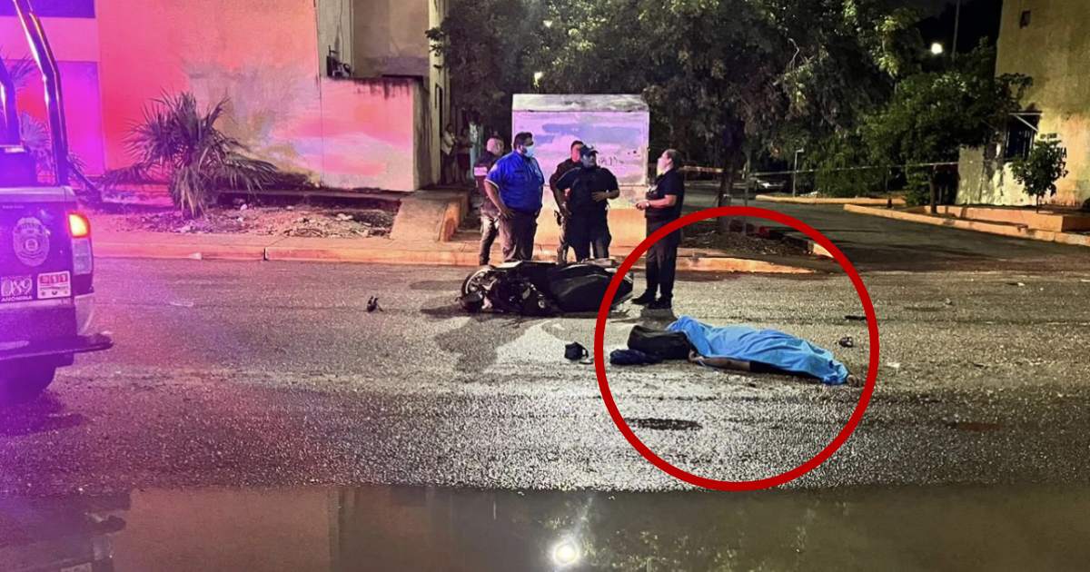 Joven motociclista cae en un bache y pierde la vida en Cancún
