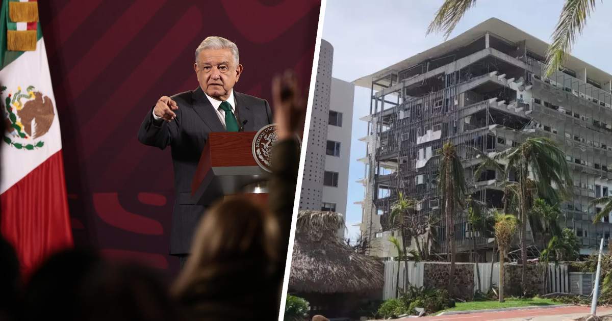 López Obrador afirma que el presupuesto para la reconstrucción de Acapulco “es suficiente”