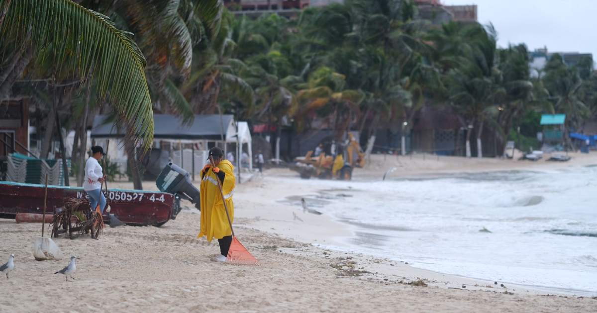 Mantienen vigilancia en Quintana Roo a desarrollo en el Caribe de una zona de baja presión