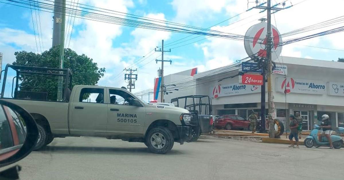 Activan código rojo de máxima seguridad en dos puntos de la ciudad de Cancún