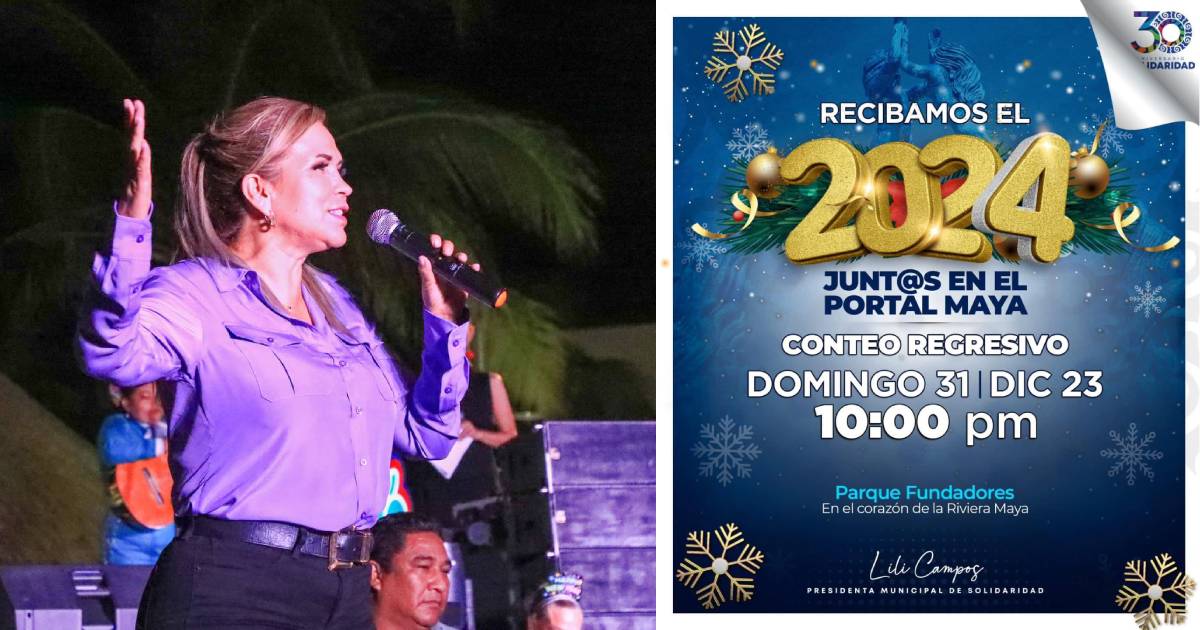 Invitan a recibir el 2024 en Portal Maya