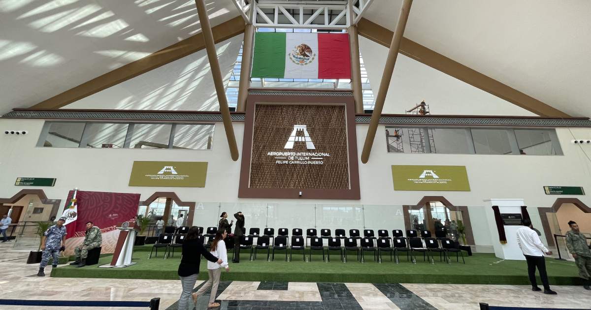 Llego el día de la inauguración del nuevo aeropuerto de Tulum