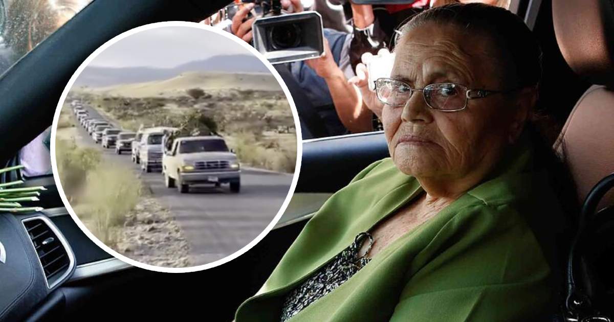 Revelan imágenes de caravana funebre de madre de El Chapo Guzmán