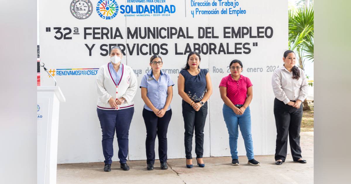 32ª Feria del empleo y servicios laborales en Solidaridad
