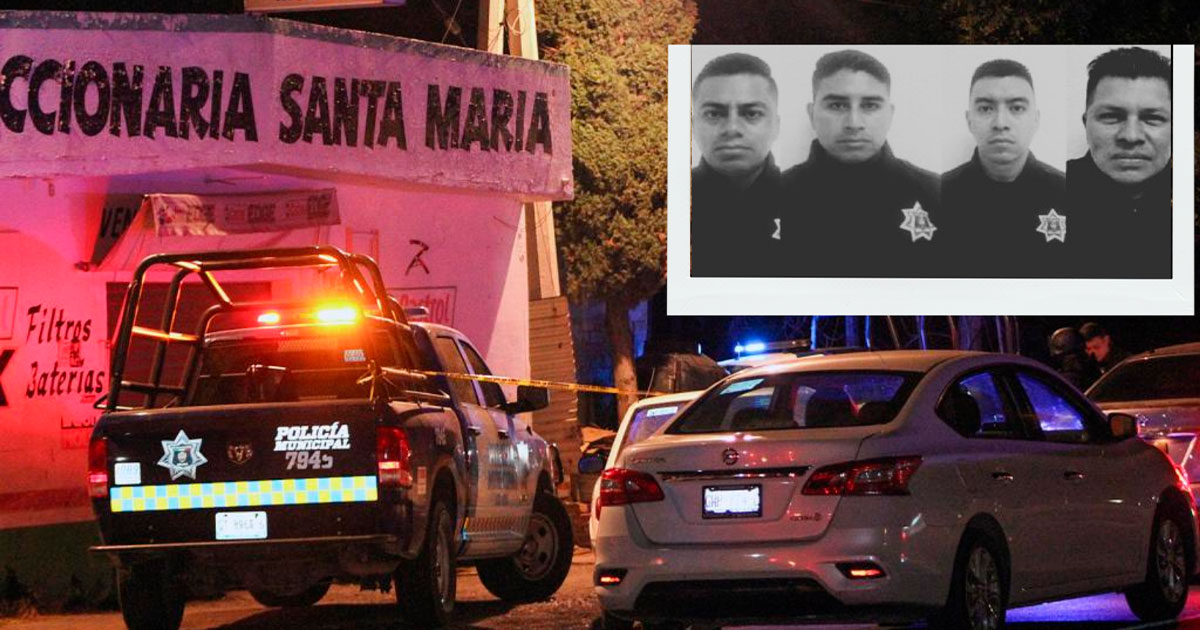 Asesinan a 4 policías de Celaya, Guanajuato