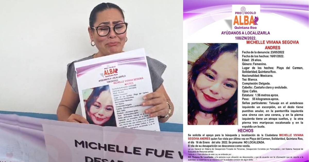 Exigen justicia para Michelle, joven que desapareció desde 2022 en Tulum