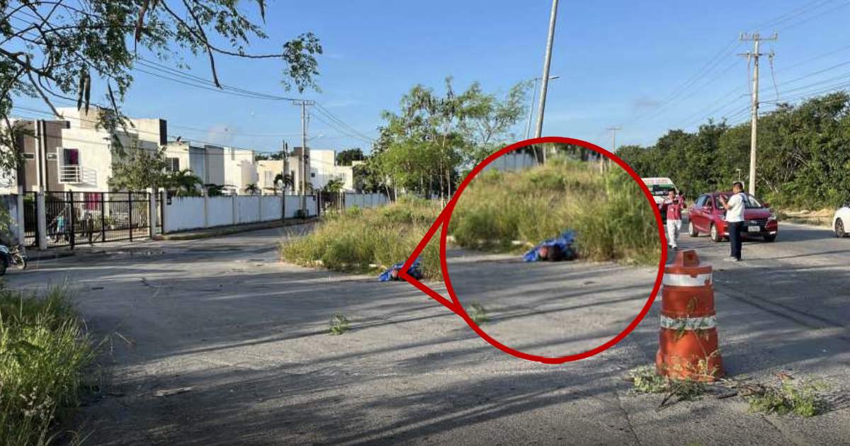 Muere motociclista tras ser chocado de frente por un camión en el Arco Vial de Cancún