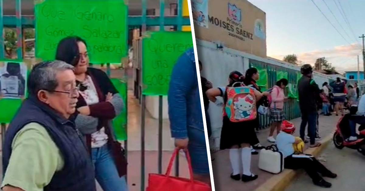 Padres de familia bloquean entrada de escuela en Felipe Carrillo Puerto por falta de maestro