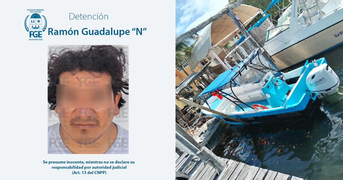 Prisión preventiva a capitán de embarcación que se accidentó en Isla Mujeres