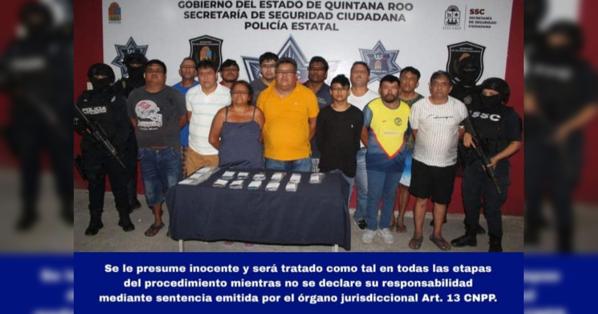 Rescatan a 4 personas y capturan a 13 integrantes de banda involucrada en secuestros en Cancún