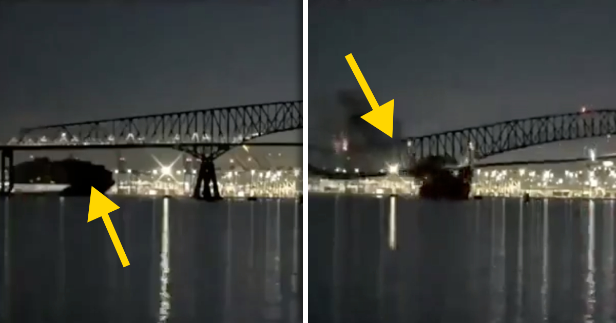 Se desploma puente en Baltimore al ser impactado por un buque carguero