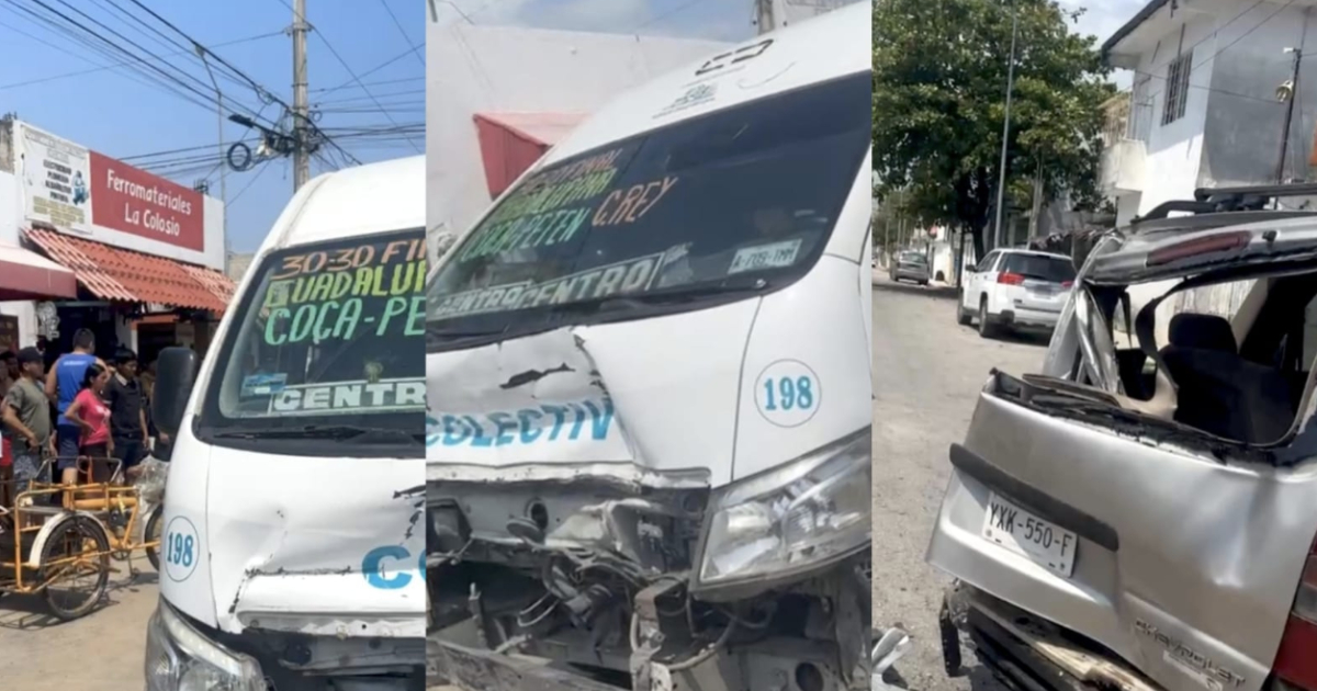 Al menos 10 personas resultaron heridas en un aparatoso accidente en la colonia Colosio de Playa del Carmen