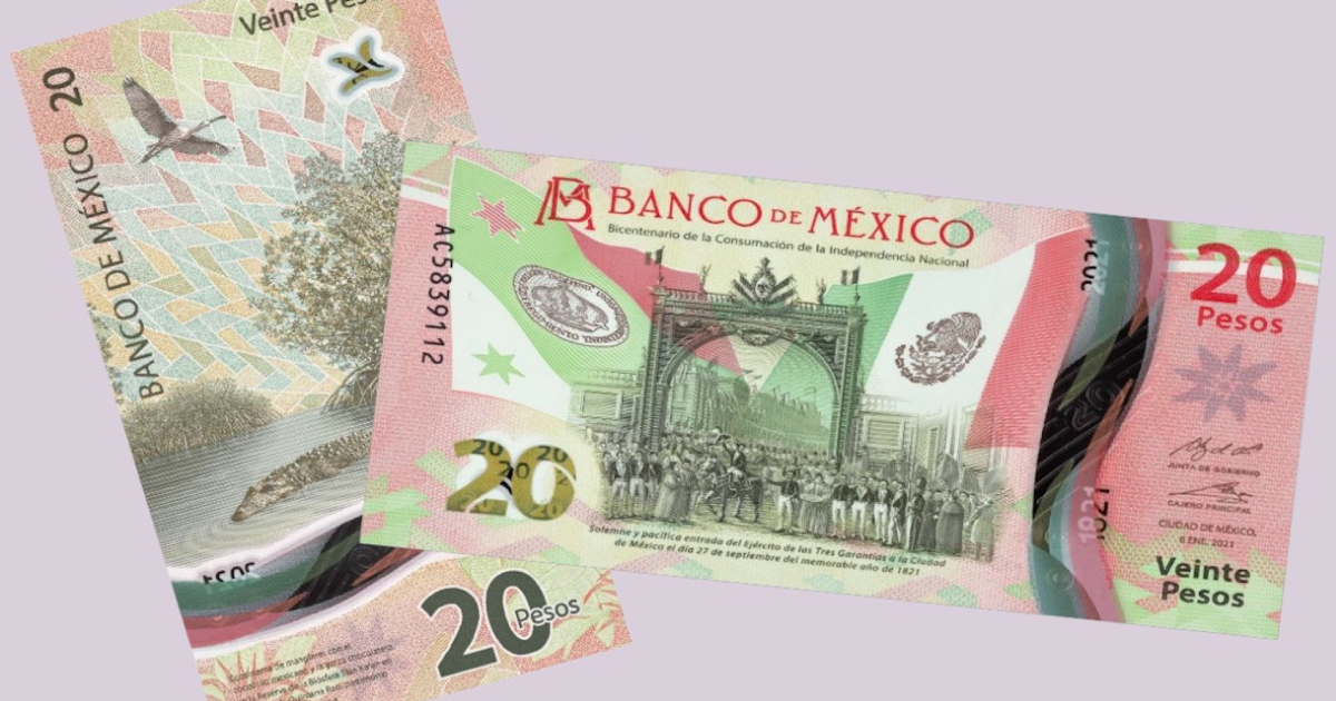 Banxico anuncia el retiro del billete de 20 pesos