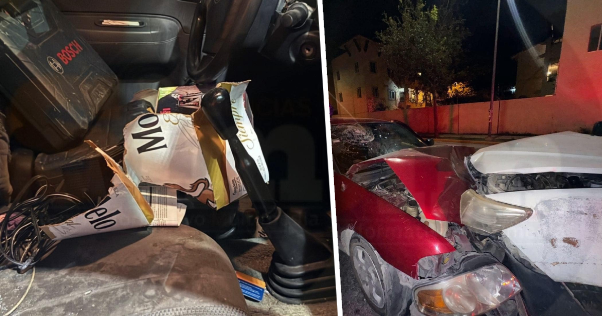 Conductor ebrio provocó un accidente cerca del fraccionamiento Real Amarfil en Playa del Carmen