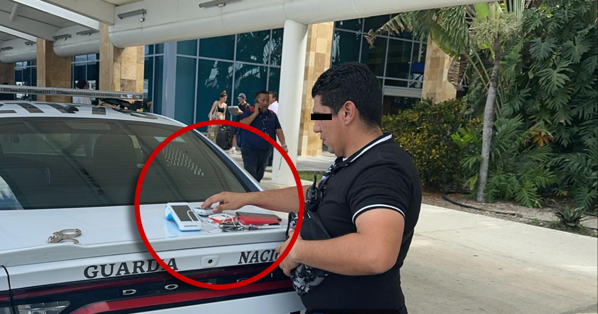 Detienen a sujeto que extorsionaba turistas en aeropuerto de Cancún