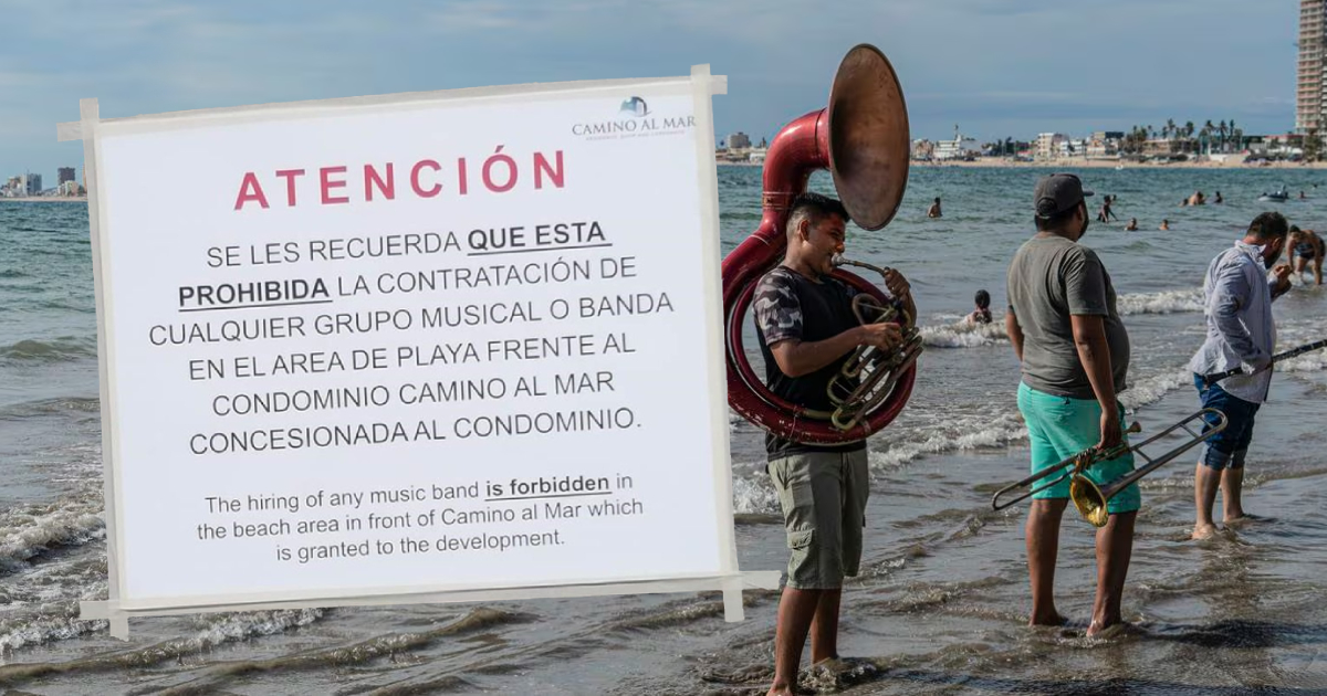 Hoteleros pretenden prohibir música de banda en playas de Mazatlán