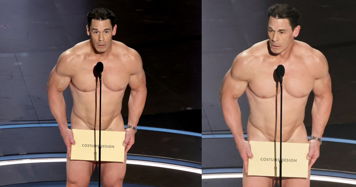 ¿Por qué John Cena apareció desnudo en los Premios Óscar 2024?