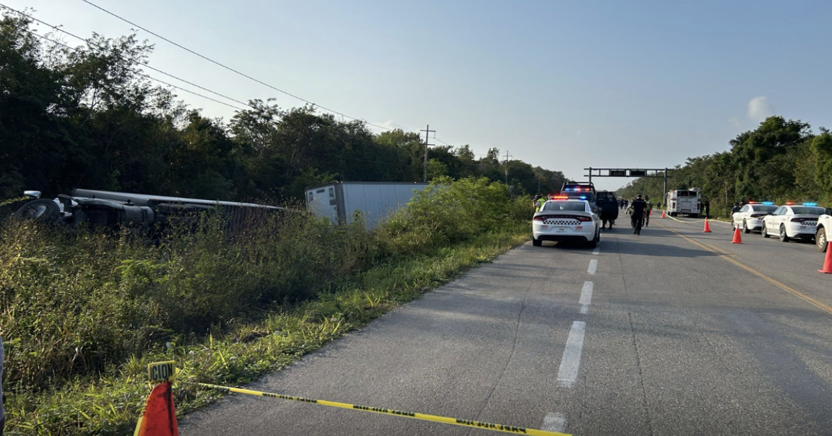 Un herido y dos muertos tras accidente en el tramo Felipe Carrillo Puerto-Chetumal