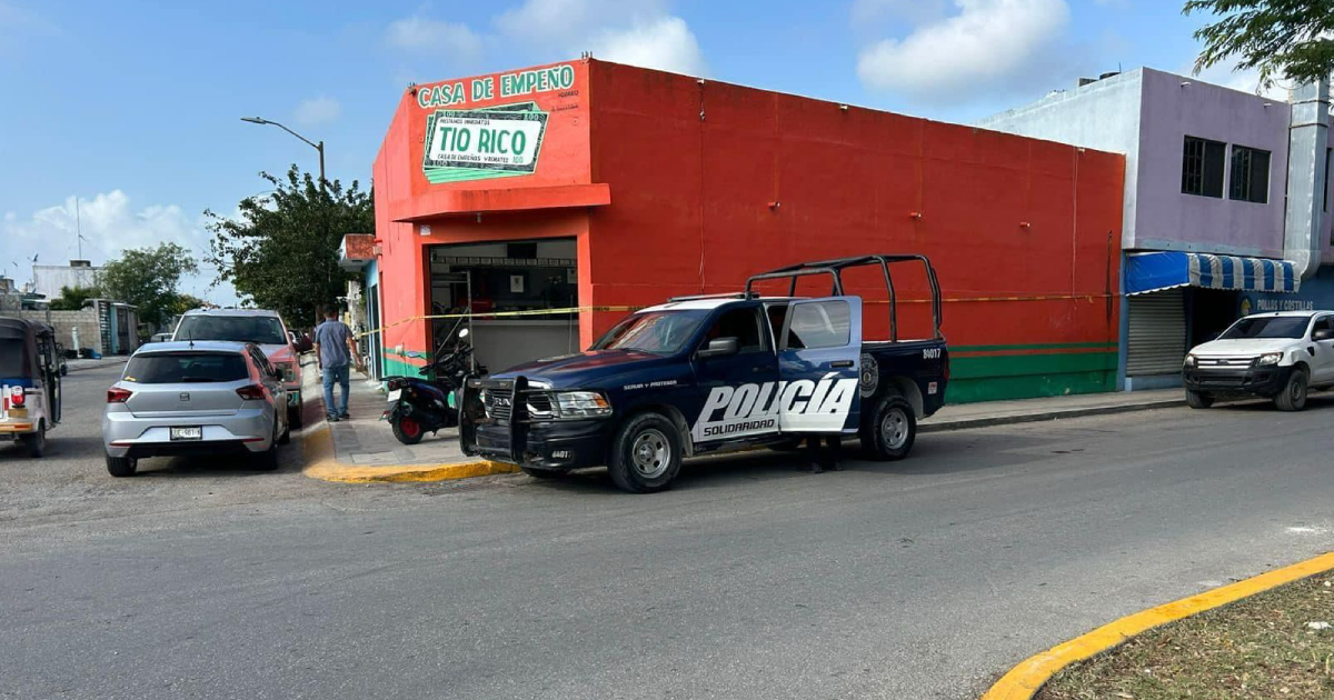 Violento asalto en casa de empeño en Playa del Carmen deja un herido