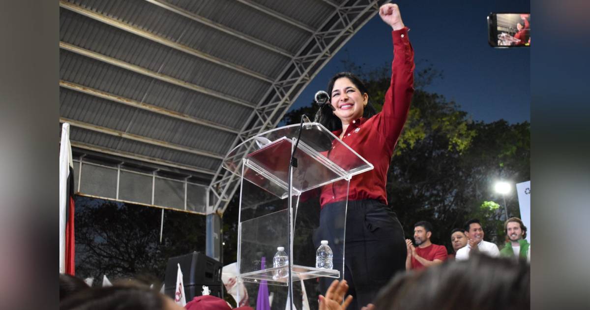 Estefania Mercado candidata de Morena-PVEM-PT arrancó su campaña en busca de la presidencia municipal de Solidaridad