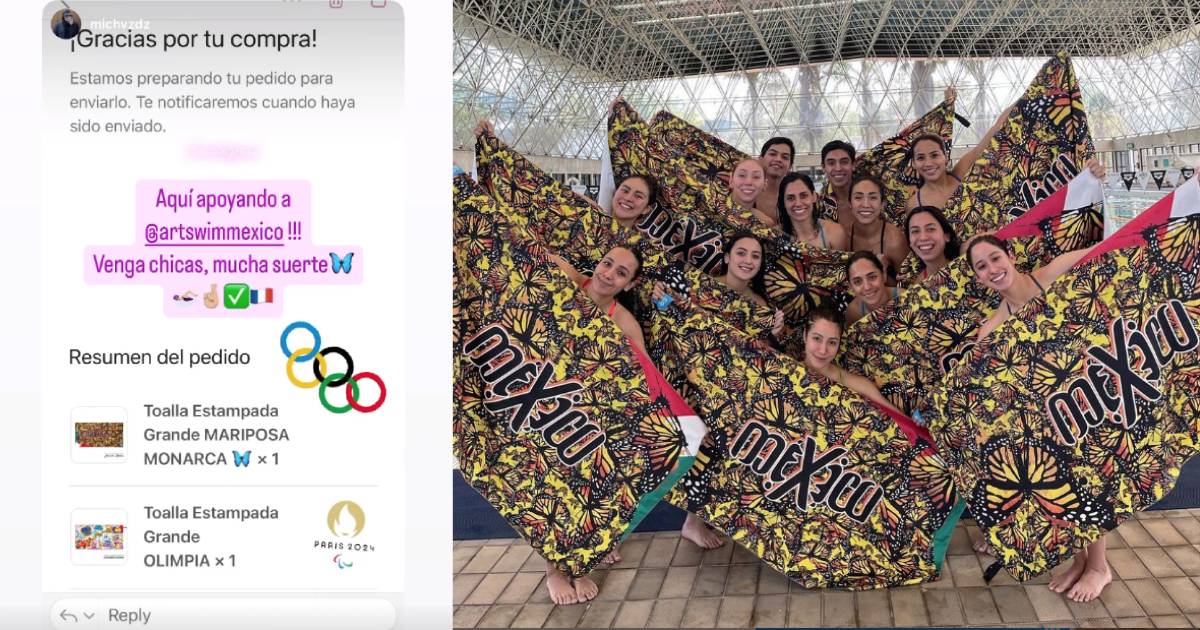Selección de Natación Artística vende toallas para costear viaje a París 2024