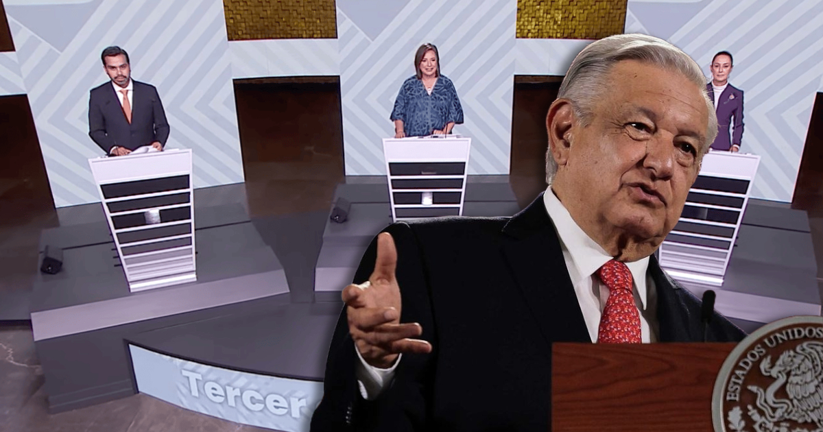 AMLO reacciona a marcha de Marea Rosa y el Tercer Debate Presidencial