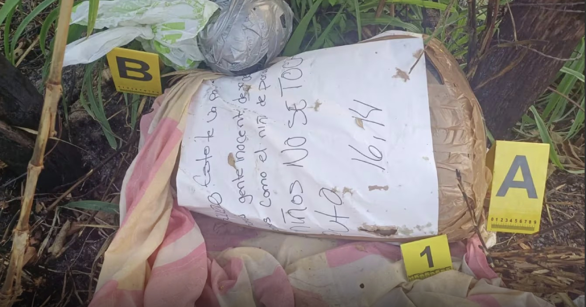 Hallan cuerpo desmembrado con mensaje que alude a Emiliano, menor asesinado en Tabasco