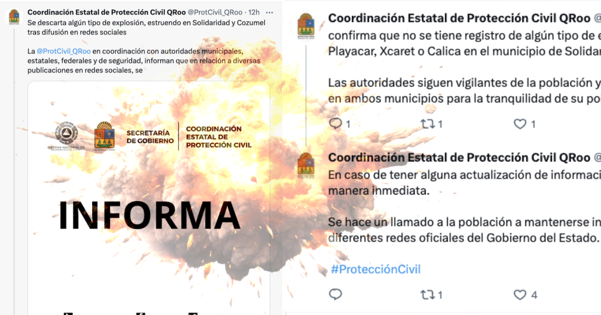 Reportan misterioso ruido de explosión en Playa del Carmen