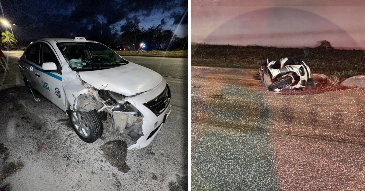 Taxista embiste a motociclista y lo mata, en el tramo Playa del Carmen-Tulum