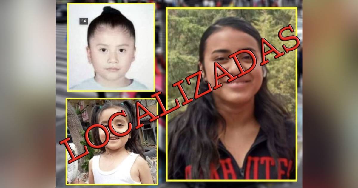 Localizan en Veracruz a tres menores desaparecidas en la CDMX