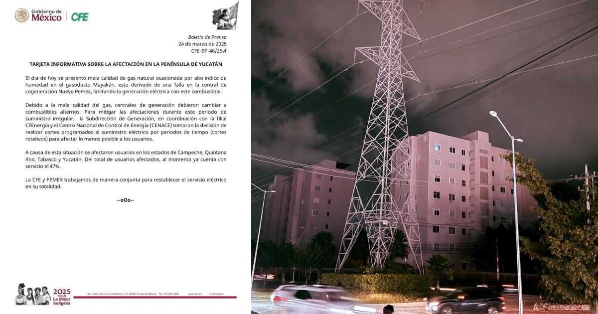Apagón masivo afectó la región peninsular