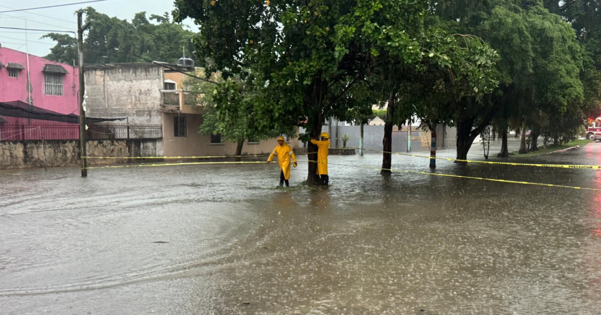 Intensas lluvias en Chetumal