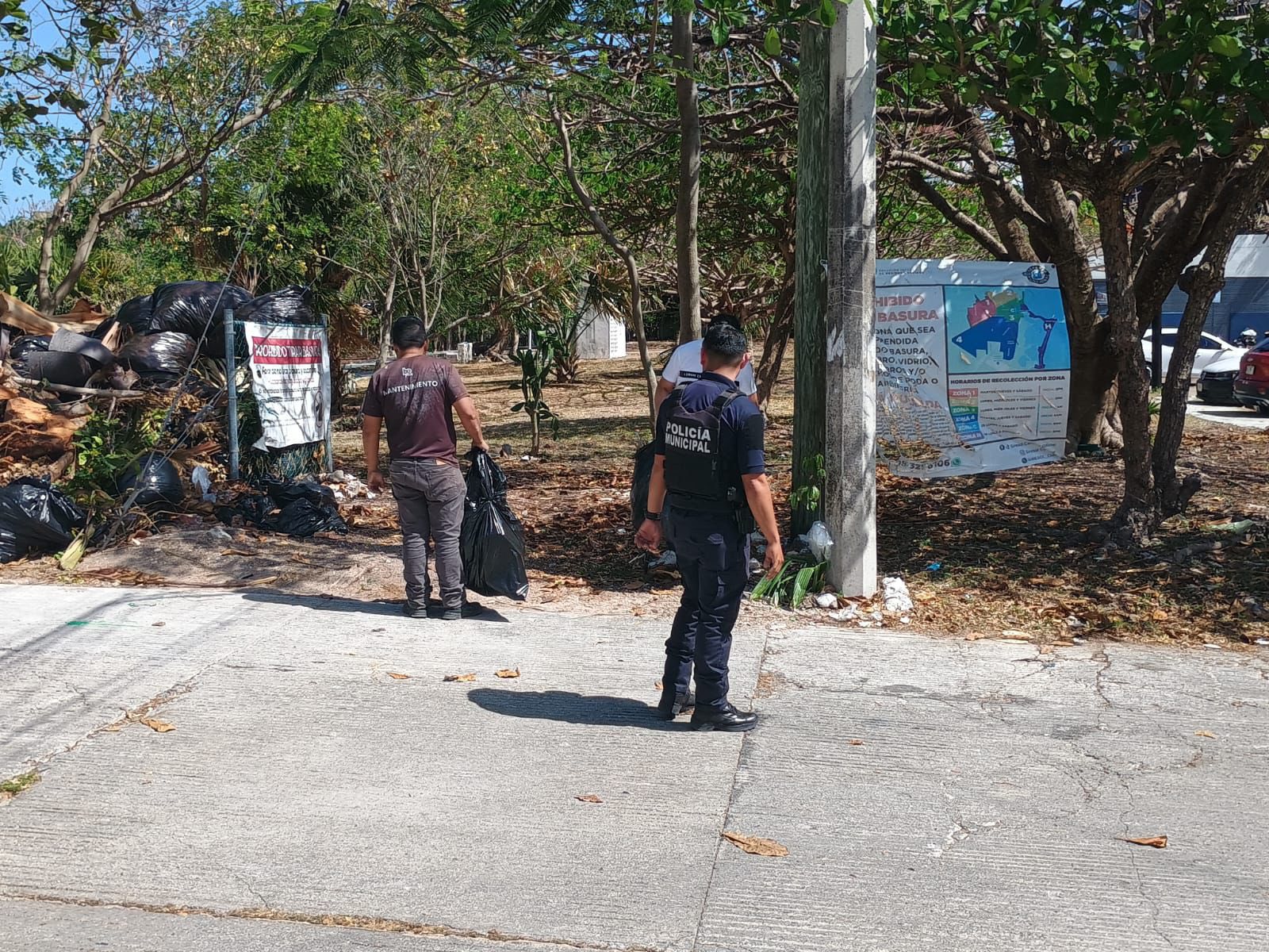 Detención por tirar basura en Cancún