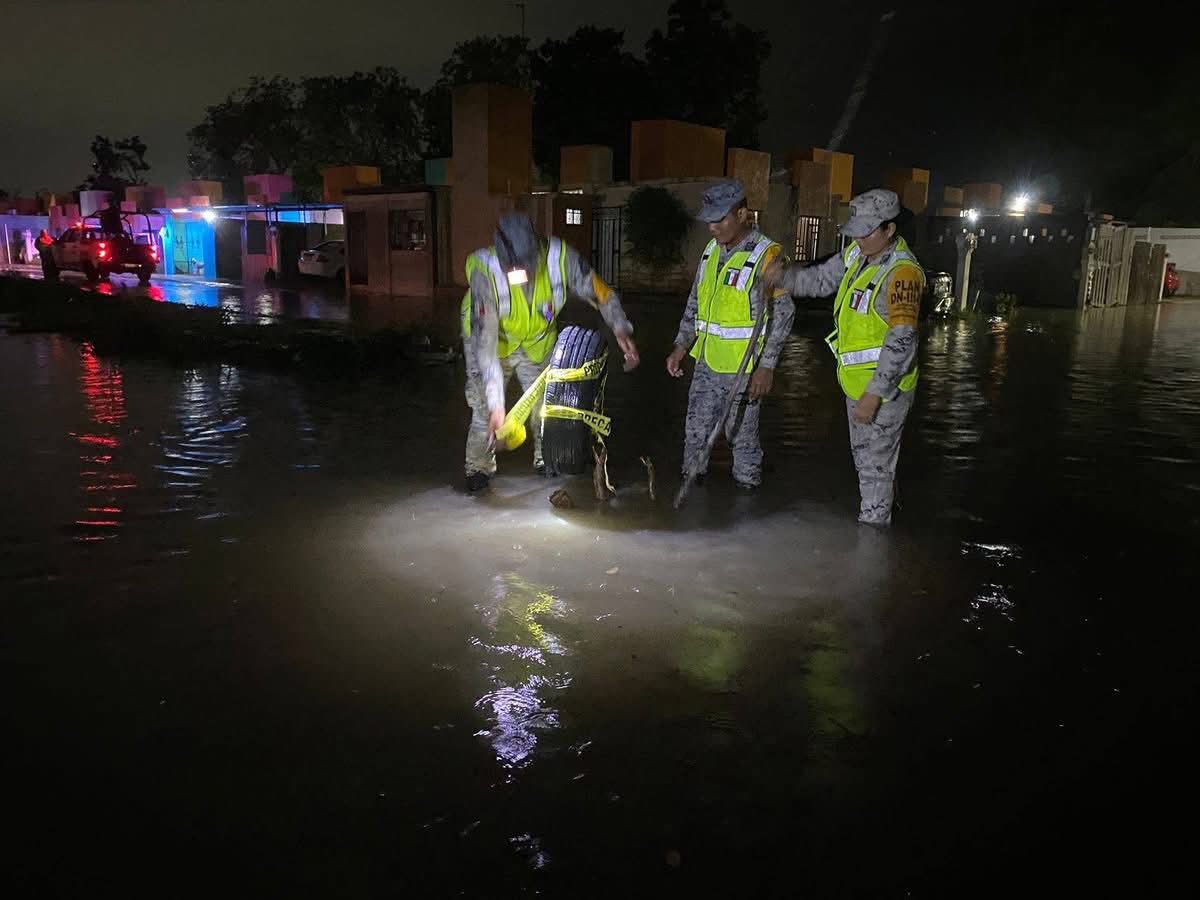 Intensas lluvias en Chetumal