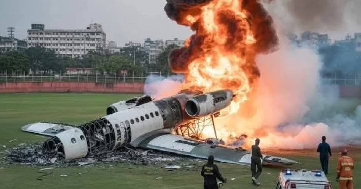 Accidente aéreo en Bangladesh en campus